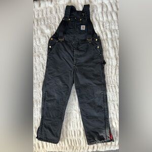 Carhartt Insulated Bib Overalls in Black